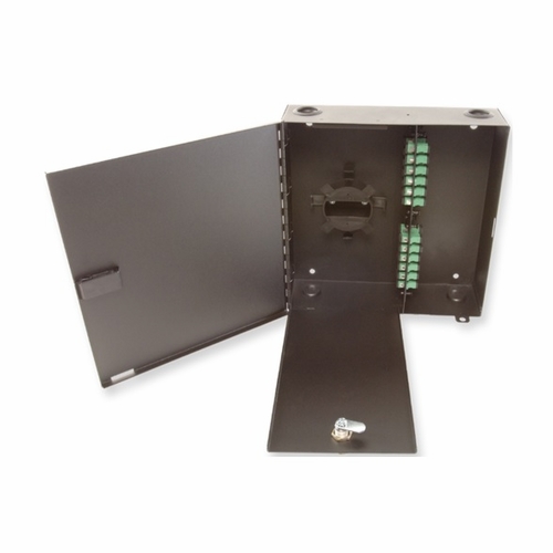 Multilink 10-1914  Fwm-4X--Lc  24 Port Enclosure  Holds 4 Panels-Blk Wall Mount Fiber Enclos
