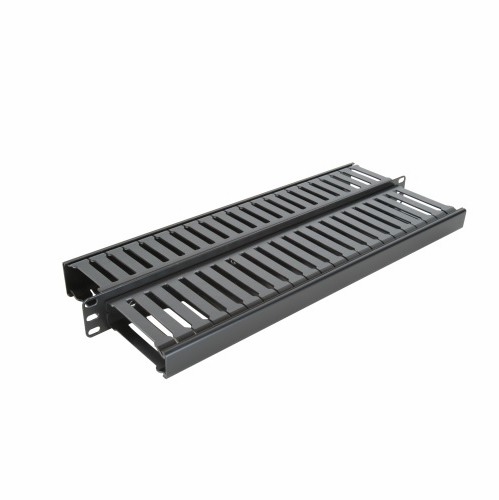Multilink 10-4162  Double Sided Horizontal Cable Manager For Standard 19 Inch  Rack Fiber Tools And