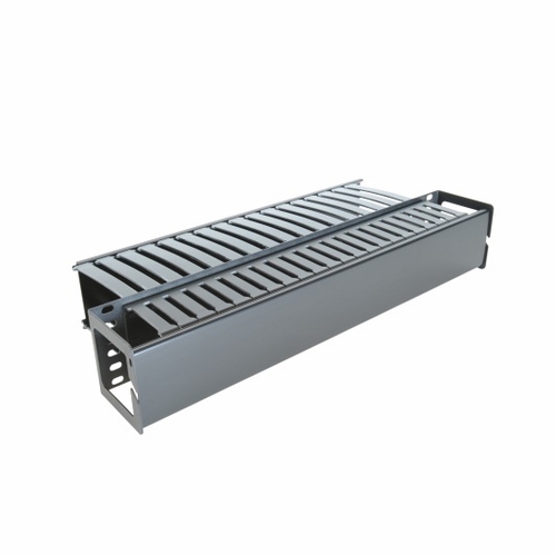 Multilink 10-4166  Double Sided Horizontal Cable Manager Std 19 Inch  Rack With Strain Relief Bracke