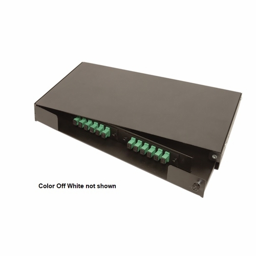 Multilink 10-4325  Frm-1Ru-2X-So Swing Out Tray, Holds 2 Panels-Office White  Rack Mount Fiber Encl