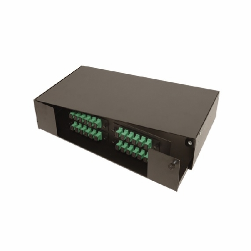 Multilink 10-4327  Frm-2Ru-4X-So Swing Out Tray, Holds 4 Panels-Blk Rack Mount Fiber Enclosures