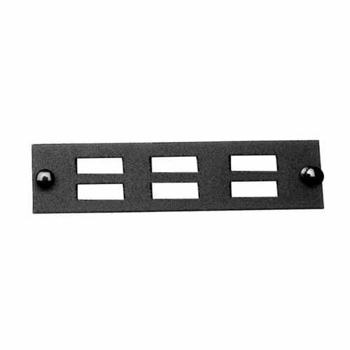 Multilink 10-5534 Mscbh-03-Nb-Blk  Empty Sc Duplex 6 (Inline-Stacked) Pk Panel-Blk Blank Adapter Pan