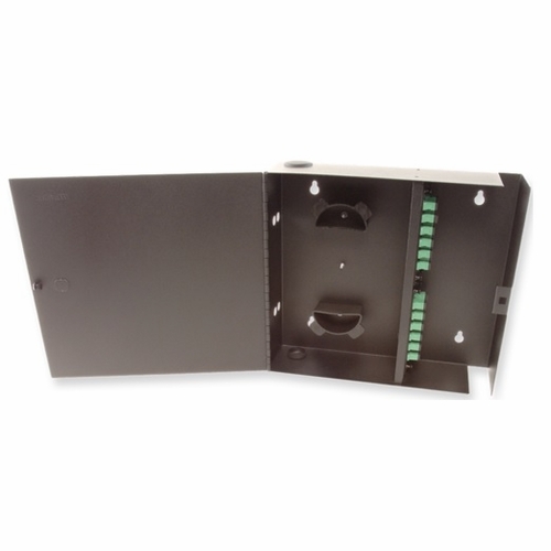 Multilink 10-7945  Wm-4X, Wall Mount 4 Panel Single Door Black Only  Fdu Wall Mount Fiber Enclosures