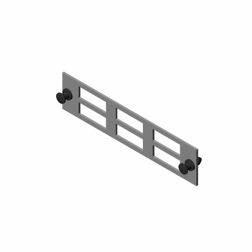 Multilink 10-8187  Mscbh-03-Nb-Ow  Empty Sc Duplex 6 (Inline-Stacked) Pk Panel-Ow Blank Adapter Pane