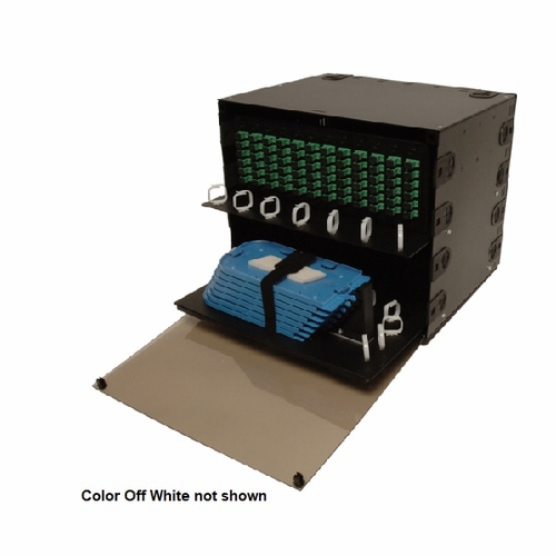 Multilink 10-8585  Frm-8Ru-12X-Ps Off White Dual Slide Out Trays Patch/Splice,  Holds 12 Panels-Ow