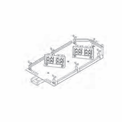 Multilink 10-9164  4000-D-16Pkscu Interconnect Module W/8 Sc/Upc Duplex Bulkheads Splice Closures
