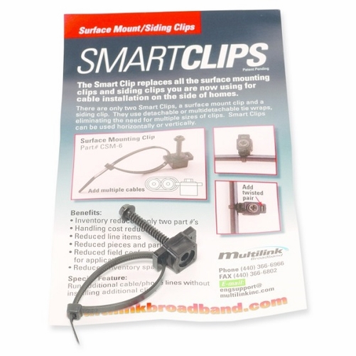 Multilink 33626KCHV-6W Siding Clip (White) DROP SPLICE HARDWARE