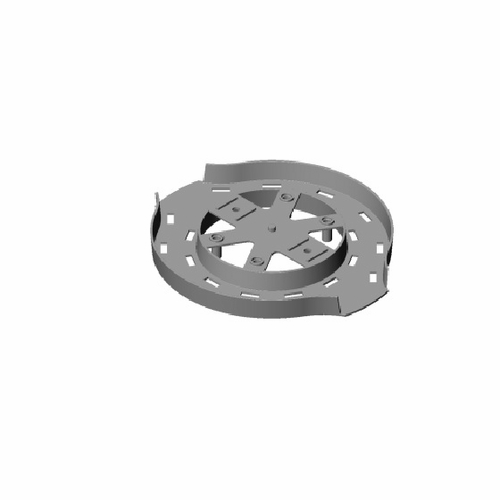 Multilink 649-011-10Vassb  7 Inch  Round Sno-Shoe Without Hardware Slack Storage Devices