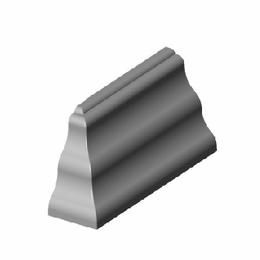 Multilink 649-054-20Mrwh15-Ec-R-Lw  Left End Cap Hinged Cover Molding  Linen White Fittings For Mrm