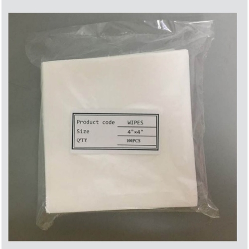 Optix America Lfw-100 4 Inch X 4 Inch Lint Free, Non-Abrasive Fiber Optic Wipes (100 Pack)