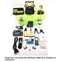 Optix America Wrx400-Bundle Wrx400 Clad Alignment Splicer Kit  100 Packs (1000) 3X Or 1X Splice-