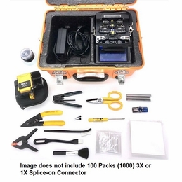 OPTIX AMERICA WRX400H-BUNDLE   WRX400H Handheld FTTX Clad Alignment Splicer Kit   100 Packs (1000) 3