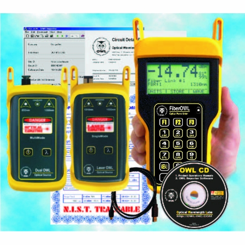 Owl Kit-Fo4B-D2Xx-L2Xx Fiber Owl 4 Bolt / Dual Owl / Laser Owl Mm/Sm Test Kit Fiber Owl 4 Bolt (Fo-4