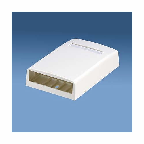 PANDUIT CBX4IW-AY SURFACE MOUNT BOX ACCEPTS 4 MINI-COM MODULES