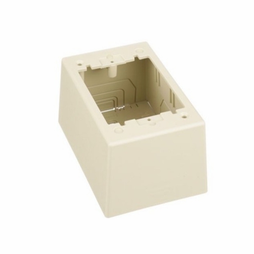 PANDUIT JBP1DEI Single Junction Box, Deep, Power Rated, Ivory UPC 07498364075