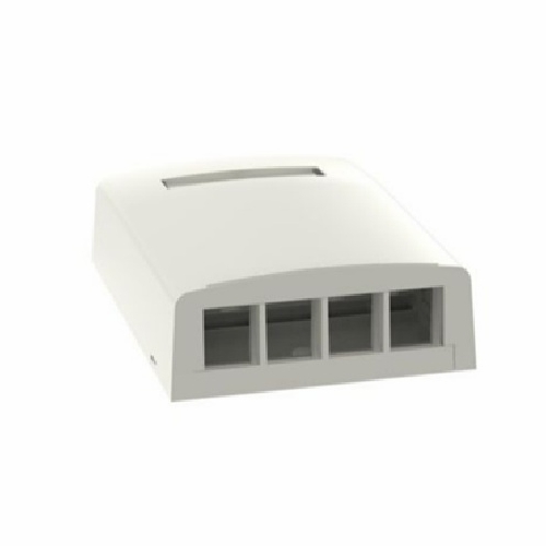 PANDUIT NK4BXIW-AY 4-Port Surface Mount Unloaded NetKey®, International White 07498317614