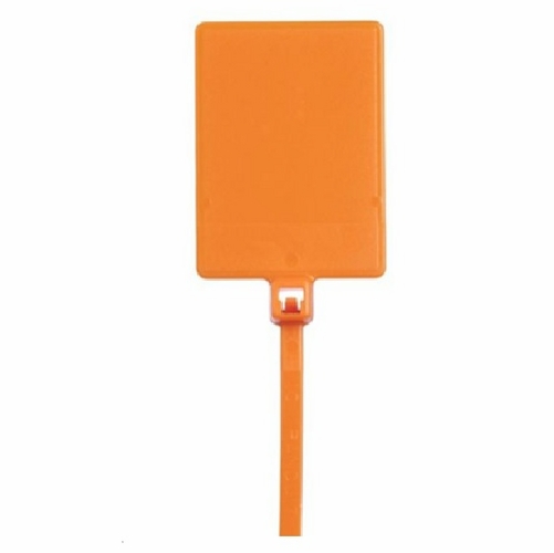 PANDUIT PLF1MA-C3  Pan-Ty� Write-On Flag Cable Tie, 5.1 inch, Orange  PK 100  07498355417