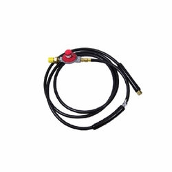 PELSUE 1590-FB-20 Regulator Assembly - LPG, with full flow POL (reg. preset to 10 PSI), w/ 20' hose