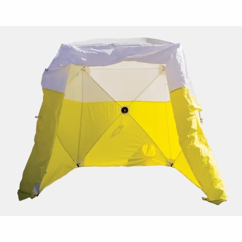 Pelsue 6506Dsb Interlocking Work Tent - Yellow And White, 6 Ft W X 6 Ft L X 6 Ft H, With Case New
