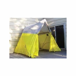 PELSUE 6705 GROUND TENT, YELLOW & GRAY, UNIQUE 2-SIDED DESIGN GEOMETRY, 6.5 FT TALL FTTH TENT