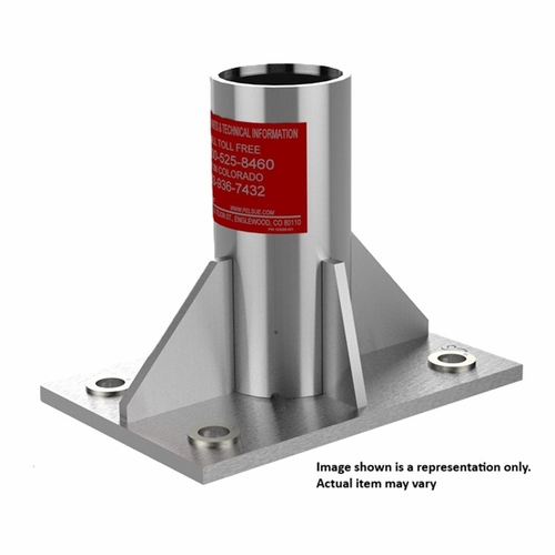 PELSUE DSG-F2 Floor mounted center base plate/sleeve, galvanized