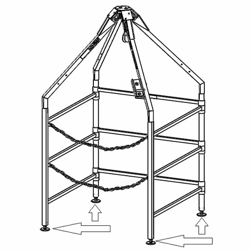 Pelsue Lgl-F Lifeguard System Leveling Feet Kit