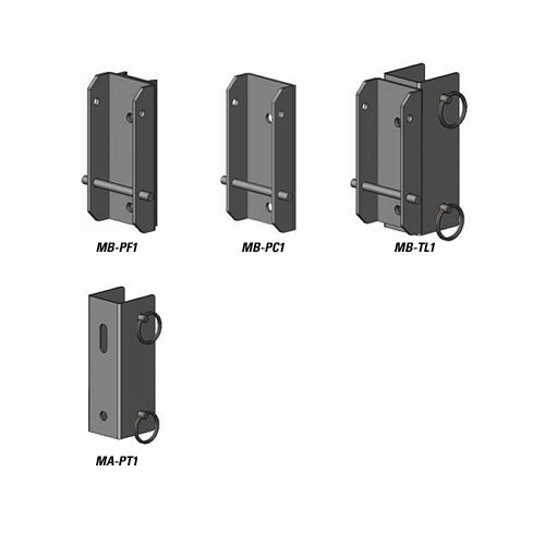 Pelsue Mb-Pc1 Quick Connect Winch Bracket For Pelsue & Dbi Davit Systems - Curved