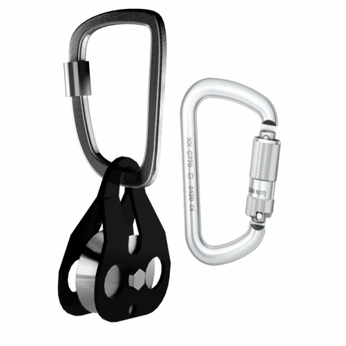 Pelsue Pa01 Pulley Assembly - Auto Locking Ansi Z359 Carabiner, 5/8 Inch  6000 Lb Pulley