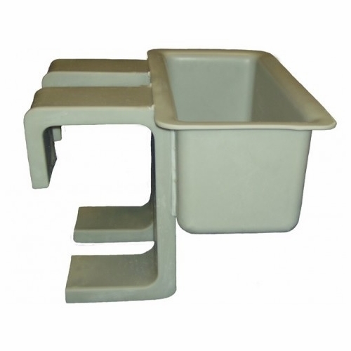 PLASTIC TECHNIQUES 1TB-E Shallow Tool Tray with Hand Guard Bracket