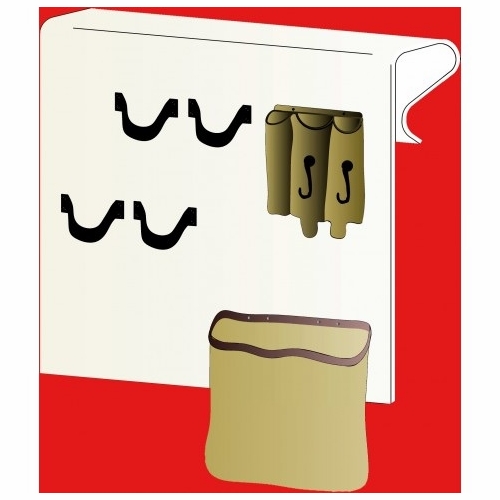PLASTIC TECHNIQUES 210010 Tool Organizers TO 4 separate loops, organizer and leather pouch