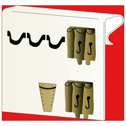 PLASTIC TECHNIQUES  210011 Tool Organizers TO  3 Loops, KS, Two Tool Organizers