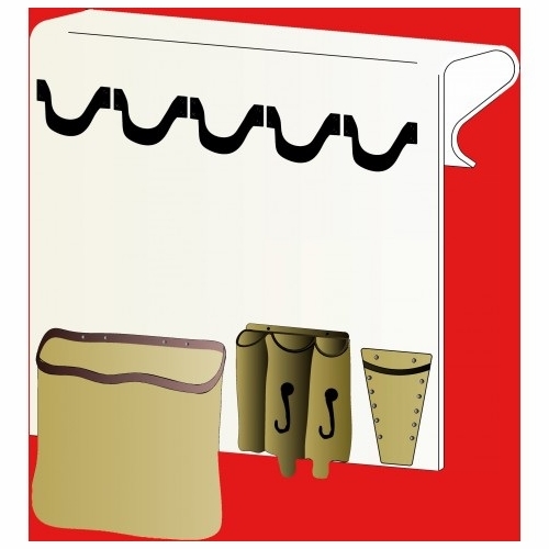 Plastic Techniques  210013 Tool Organizers To 5 Lthr Across Top, Leather Bag, Organizer, Small Sheat