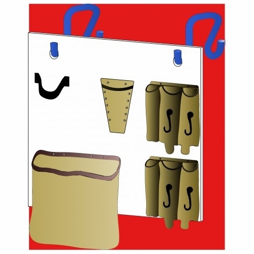 PLASTIC TECHNIQUES 210018 Tool Organizers TO-6YL with S-Hooks