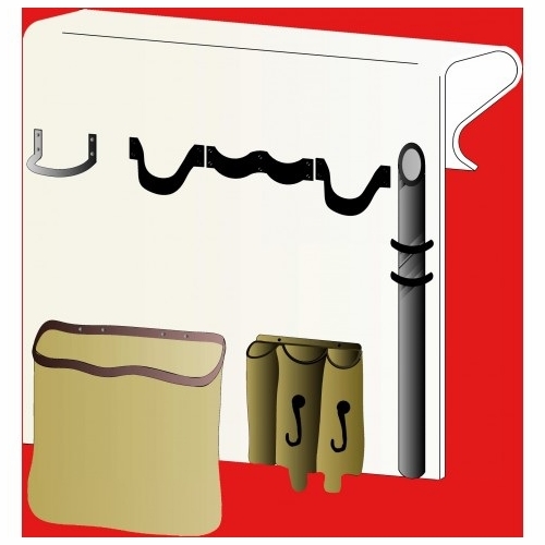 Plastic Techniques  210024 Tool Organizers To-5 With Metal Hammer Loop