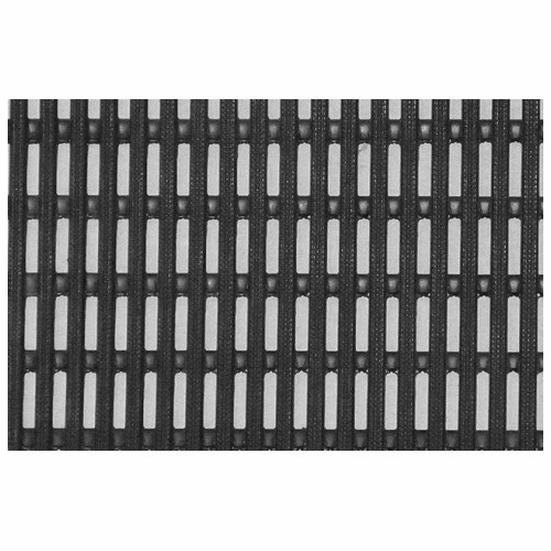 PLASTIC TECHNIQUES 298L Ergonomic Safety Grating Solid Tread, 2 feet x40 feet Roll, Black (per