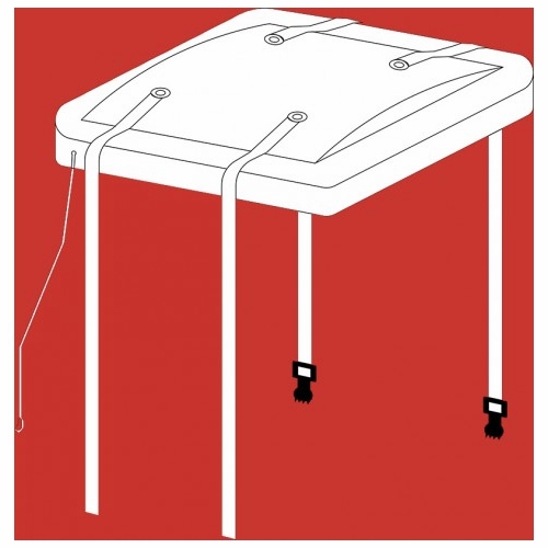PLASTIC TECHNIQUES 2L28N Tru-Fit Lid Single Man with Straps