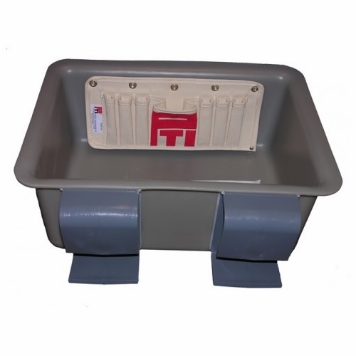 Plastic Techniques  2Tb-Tp7  Wide Shallow Tool Tray With 7 Pocket Tool Pouch