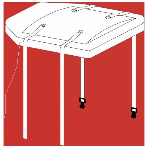 Plastic Techniques  2W46N Tru-Fit Lid Single Man With Straps