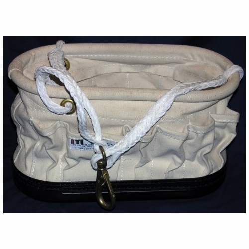 PLASTIC TECHNIQUES  310032 Oval Canvas Bag with Tri-Rope Assembly