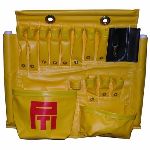 PLASTIC TECHNIQUES 310045 Tool Apron 18 Pocket Yellow Vinyl
