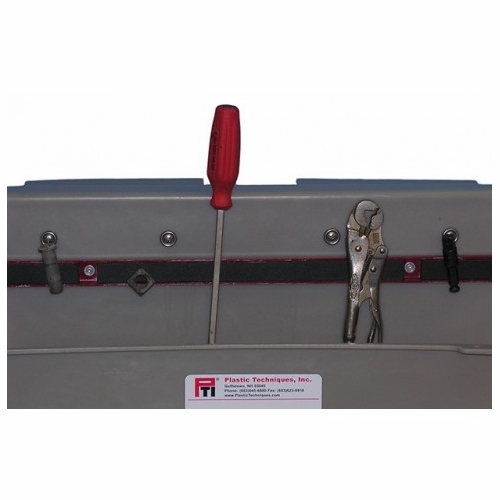 PLASTIC TECHNIQUES 319016 Tool Pouches Magnet Strip installed in tray