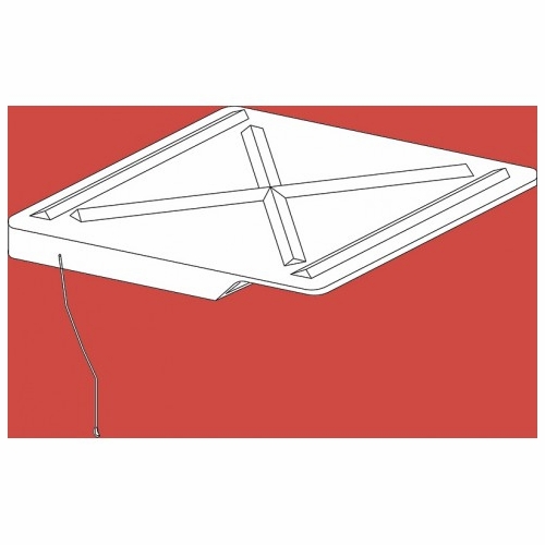 Plastic Techniques  411038 Tru-Fit Lid Poly Lid Flat Slide On 2L28 Size