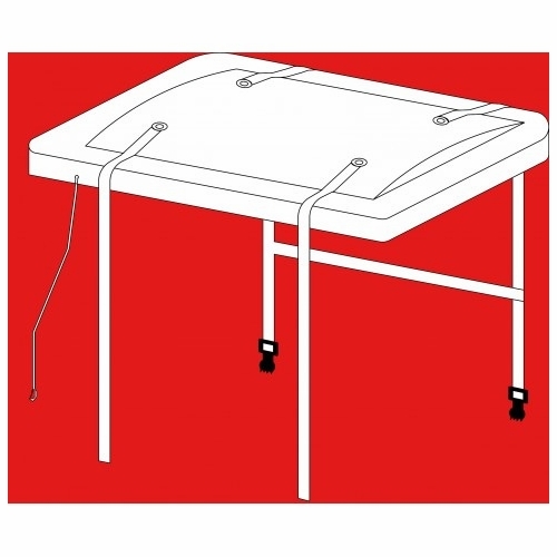 PLASTIC TECHNIQUES 5F38 Tru-Fit Lid Man & 1/2 Cover with Straps