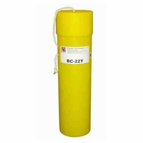 Plastic Techniques  Bc-22Y  22 Inch L X 6 Inch D  Blanket Canister, Yellow