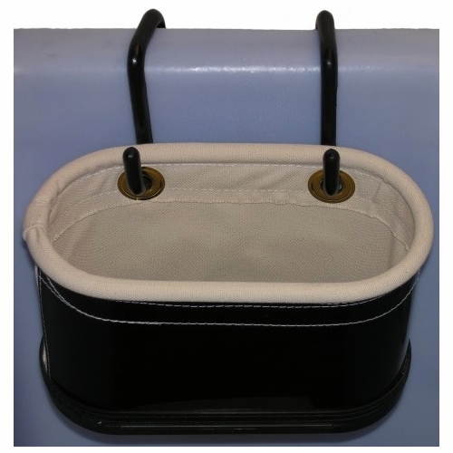 PLASTIC TECHNIQUES CB5P-2 Oval Canvas Bag with S-Hooks