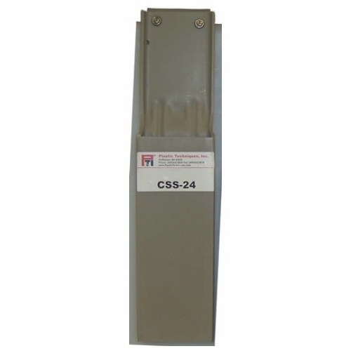 PLASTIC TECHNIQUES CSS-24 Plastic Chain Saw Scabbard, 27 inch, Inside Mount,closed Bottom