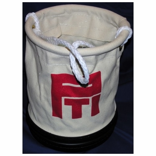 PLASTIC TECHNIQUES RTB-12R Round Canvas Bag with Rope
