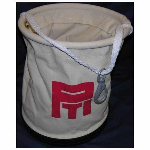 PLASTIC TECHNIQUES RTB-15RS Round Canvas Bag with Rope