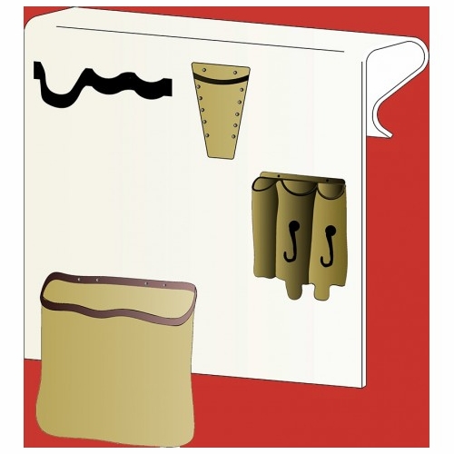 PLASTIC TECHNIQUES TO-1 Tool Organizers with Leather Tool Pouch & Loops