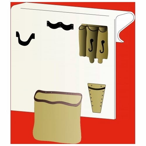 Plastic Techniques  To-1J Tool Organizers With Leather Tool Pouch & Loops